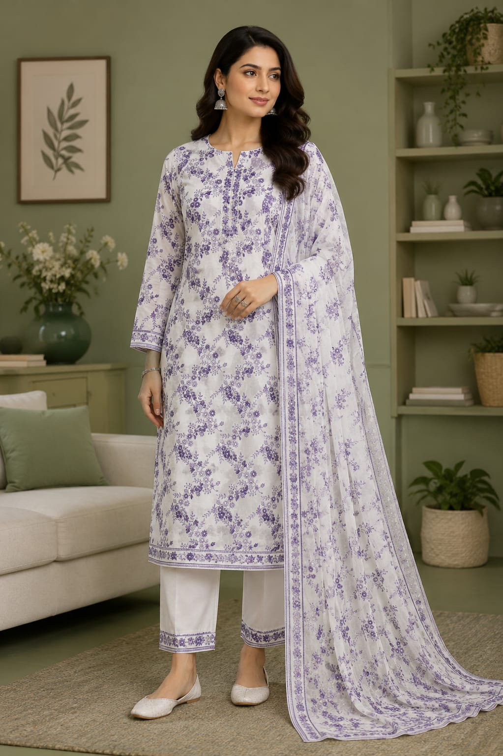 Bareeze Lawn 3piece suit
