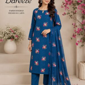 Bareeze Lawn 3 piece suit