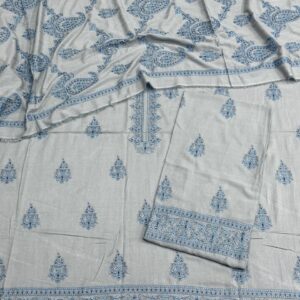 winter karandi 3piece shwall suit