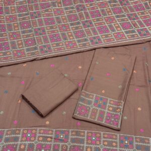 winter karandi 3piece shwall suit