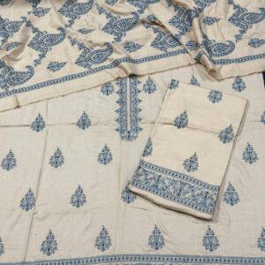 winter karandi 3piece shwall suit