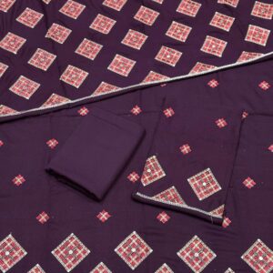 winter karandi 3piece shwall suit