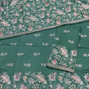 winter karandi 3piece shwall suit