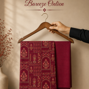 Bareeze khaddar 2piece suit