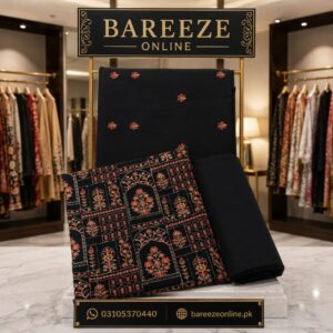 Bareeze khaddar 2piece suit
