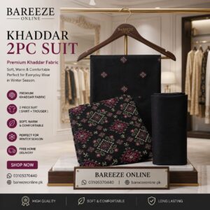 Bareeze khaddar 2piece suit
