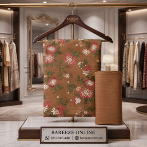 Bareeze khaddar 2piece suit