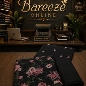 Bareeze khaddar 2piece suit