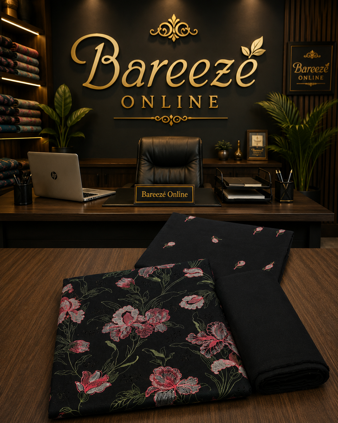 Bareeze khaddar 2piece suit